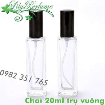 Lọ chiết nước hoa 20ml trụ vuông (Ống chiết nước hoa/Vỏ chiết nước hoa/Chai chiết nước hoa)