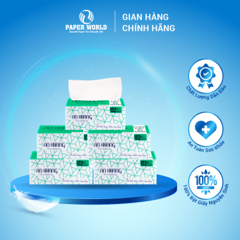 Combo 5 gói khăn giấy rút lau tay đa năng 2 lớp AN KHANG | Thế Giới Giấy | 100% bột giấy nguyên sinh | AK20-2 | khăn giấy khô đa năng giá rẻ | cam kết hàng chất lượng | khăn giấy thùng 5AK20-2