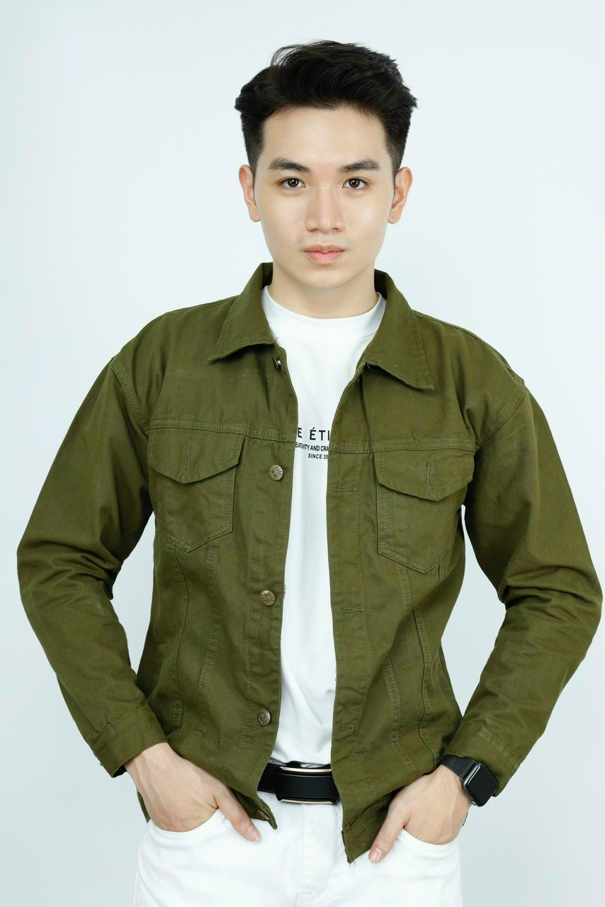 Áo Khoác Nam, Áo Khoác Kaki Jean Nam Nữ Hot Màu Thời Trang Jet Shop KV11