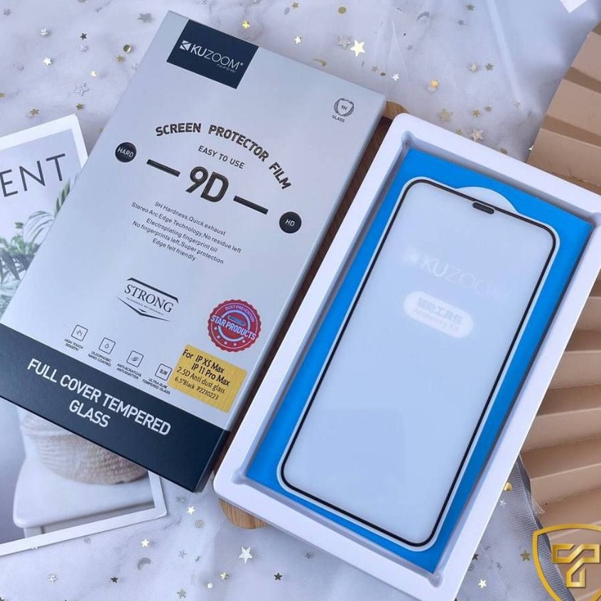 ⚒Chính hãng Kuzoom ⚒ iPhone 12 Pro Max / 11 Pro max /12 12 Pro | Max | 11 Xs max Xr X - Kính cường lực 9D full màn nguyên khối