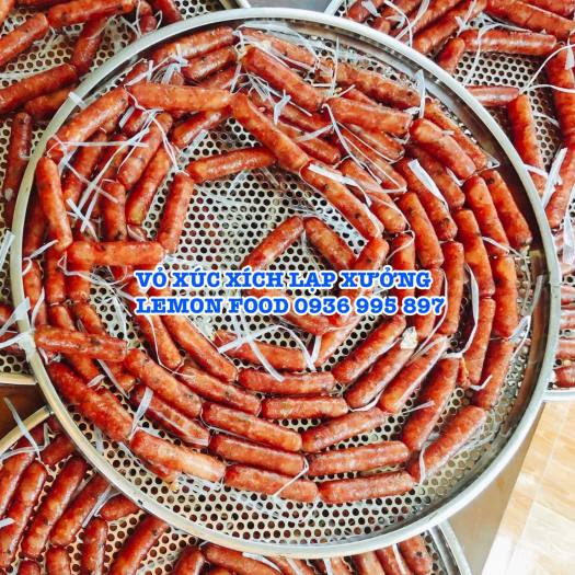 Combo 5 Vỏ xúc xích Collagen size 25mm Viscofan Đức làm xúc xích, lạp xưởng (loại 1 NDX)