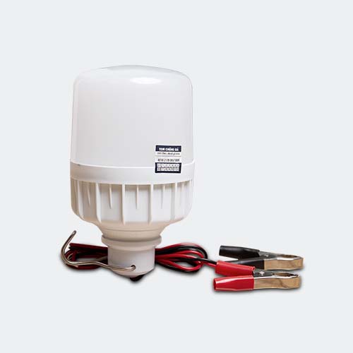 Bóng đèn led kẹp bình ắc quy rạng đông 12v