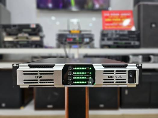 Đẩy 4 kênh BW K80 plus nguồn khủng 1000w/kênh có chống chập dây loa