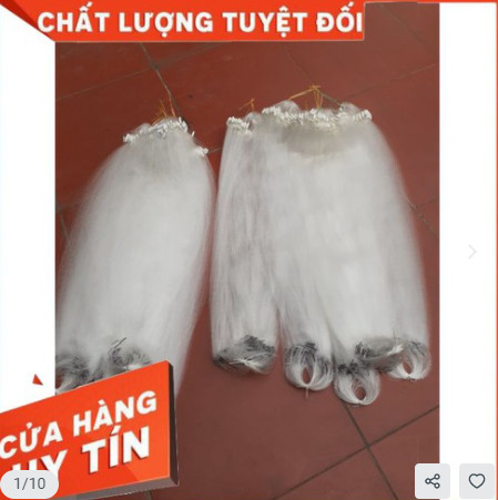 Lưới bắt cá lòng tong dài 50m mắt 1.8cm