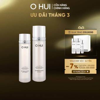 Bộ sản phẩm dưỡng da trắng sáng ẩm mịn OHUI Extreme White 280ml