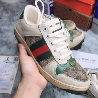Giày thể thao giày nam Guci chất liệu da lộn cao cấp