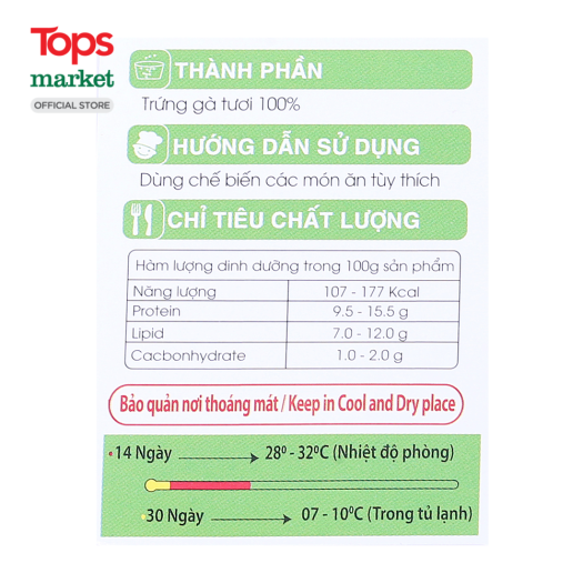 Vỉ 10 Trứng Gà Tươi Ql Egg