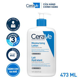 Sữa dưỡng ẩm toàn thân (cơ thể và da mặt) Cerave Daily Moisturizin Lotion 473ML