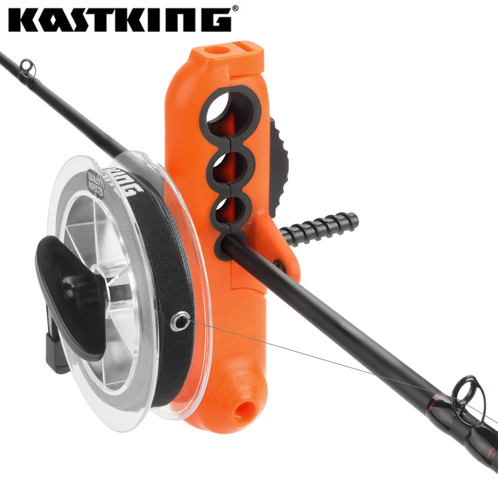 KastKing Centron Lite Portable Travel Fishing Reel and Rod Set 4 Sections  Fishing Rod and Baitcasting Reel with Fishing Line