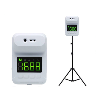 Nhiệt Kế Hồng Ngoại Không Tiếp Xúc K3X, Nhiệt Kế Đo Trán Gắn Tường Báo Động Sốt Đo Nhiệt Độ Kỹ Thuật Số Tự Động Màn Hình LCD Phát Sóng Giọng Nói 6 Ngôn Ngữ Dùng Cho Văn Phòng Trường Học