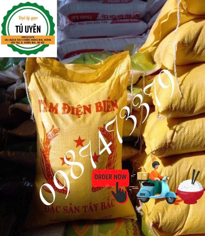 Gạo tám điện biên dẻo ngon 3kg
