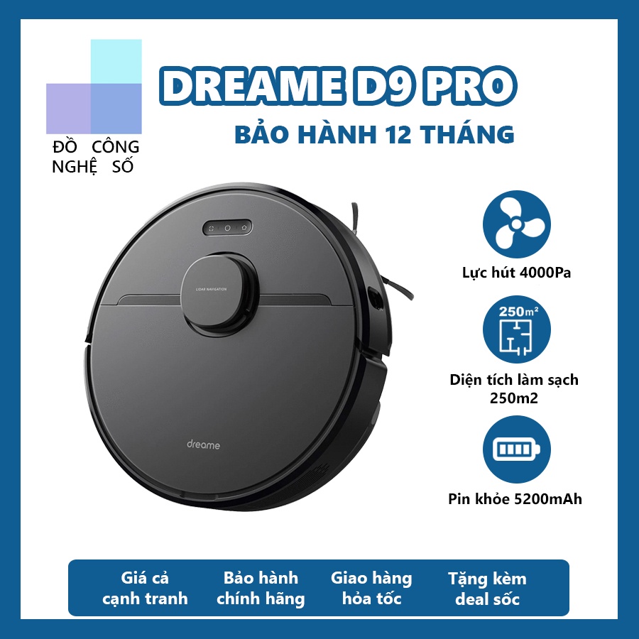 Trả góp 0% Dreame D9 Pro HÀNG TRƯNG BÀY 99% –  2021 Bảo hành 12 tháng tại  giang chi ecovacs'S HOUSE