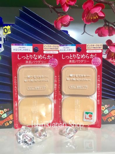 Lõi phấn shiseido aqualabel nhật bản màu đỏ date mới