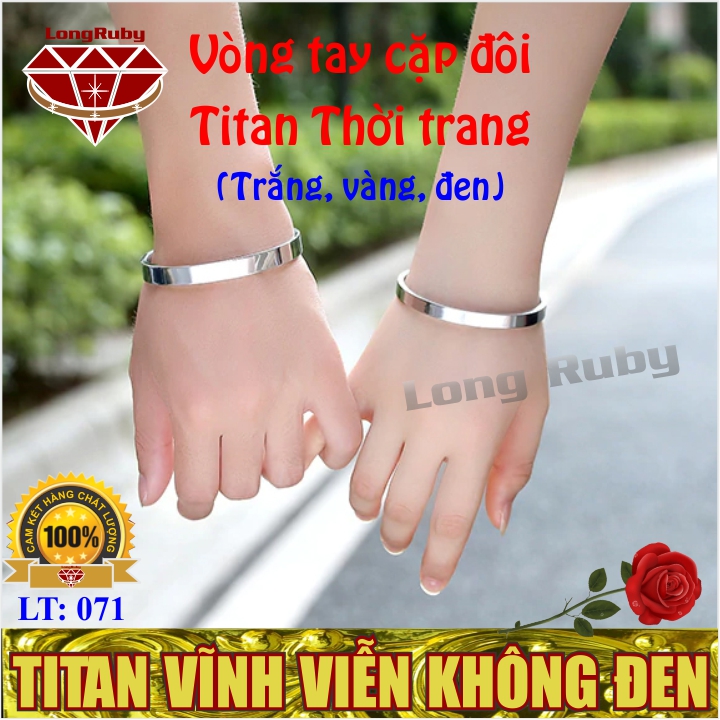 Vòng tay cặp đôi tình yêu nam nữ titan thời trang lt071v
