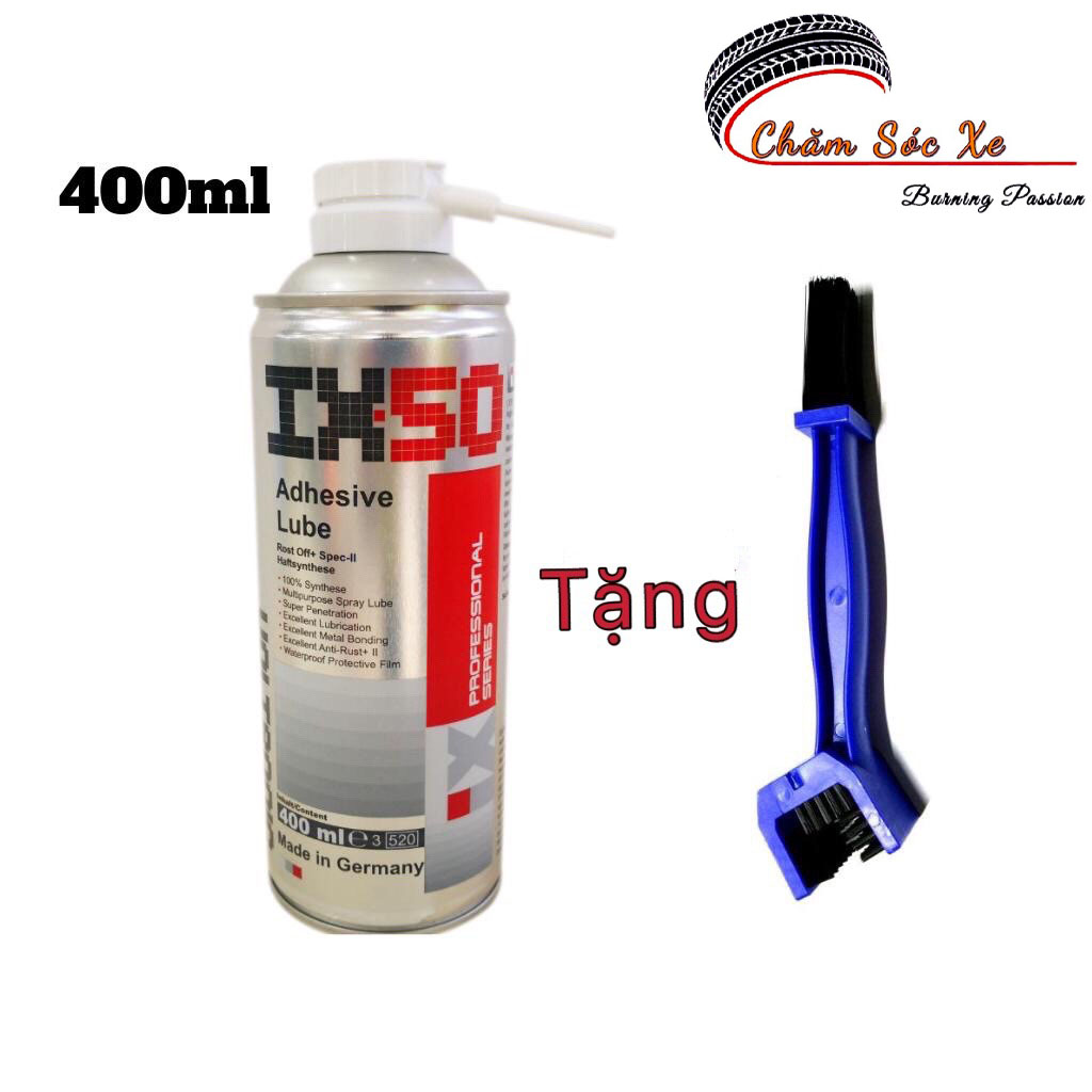 Chai xịt dưỡng sên ix50 voltronic 400ml tặng kèm bàn chải vệ sinh
