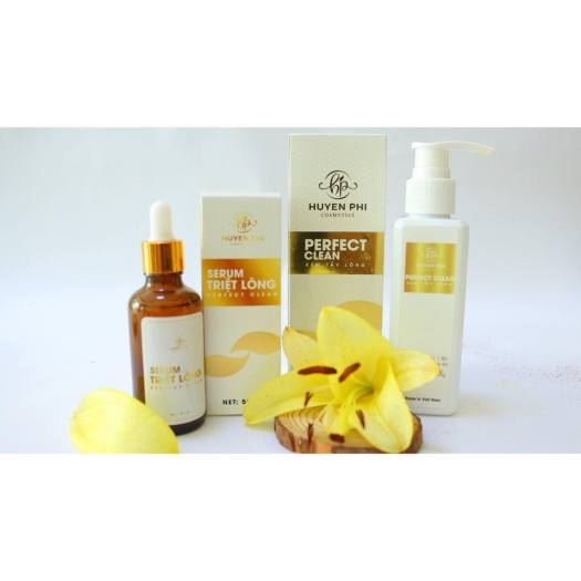 Bộ Kem tẩy lông Huyền Phi VÀ serum triệt lông huyền phi