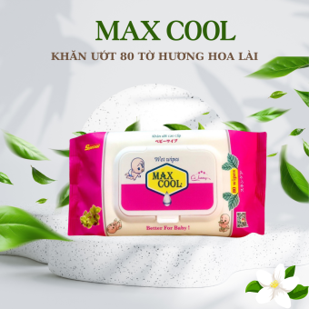 1 gói khăn ướt Max Cool 80 tờ, hương lài