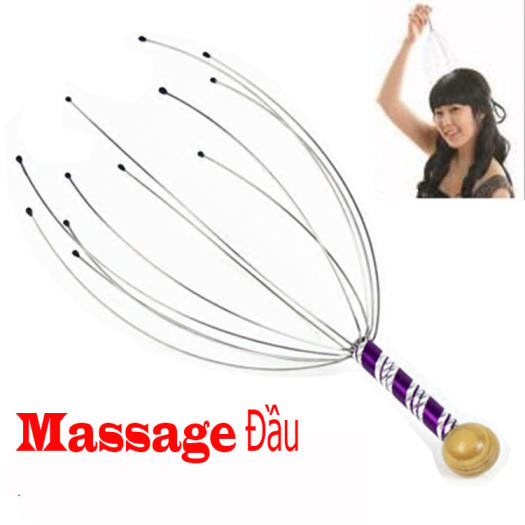 Dụng cụ massage đầu - Dụng cụ mát xa- dụng cụ massage - Cây massage đầu - Cây Massage Đầu Bạch Tuộc Giúp Thư Giãn Giảm Stress
