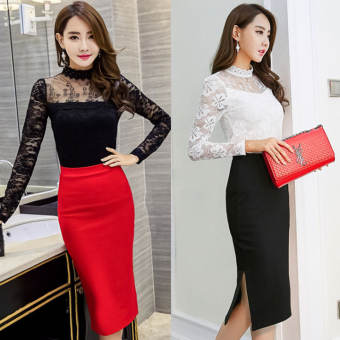 Chân váy bút chì xẻ tà duyên dáng CV-012a