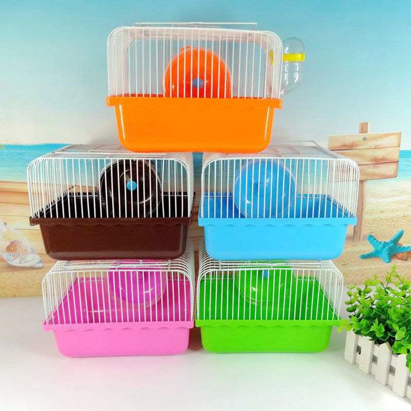 Lồng nuôi hamster có tặng kèm phụ kiện wheel bình nước máng ăn