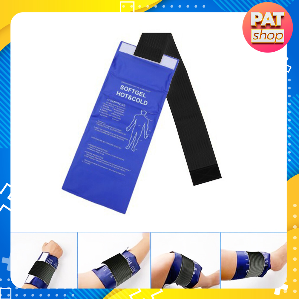 Túi Gel Lớn Chườm Nóng Lạnh có Dây Quấn giảm Đau đa năng