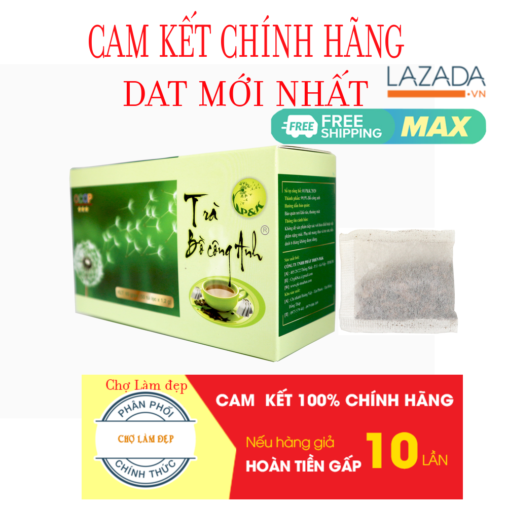 Trà Bồ Công Anh P&K - mát gan, giải độc, ngừa ung thư (50 túi lọc)