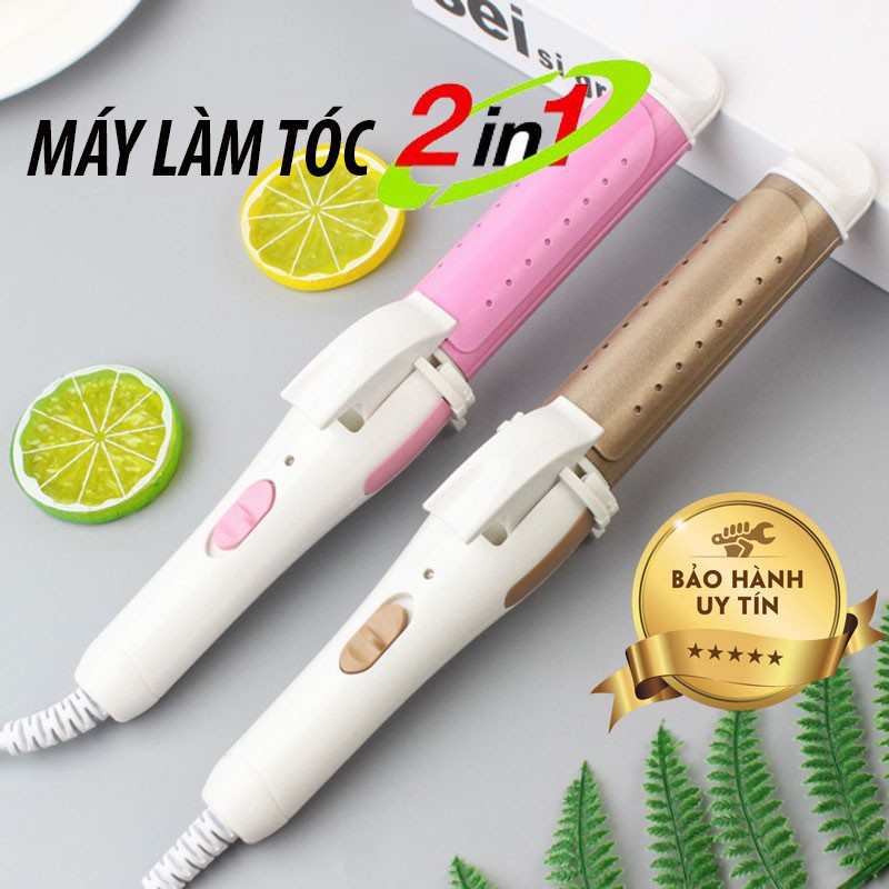 Máy duỗi + uốn tóc mini lõi hàn 200 ℃ cao cấp, phù hợp với nhiều loại tóc, cho hiệu quả làm tóc cao và thao tác dễ dàng.