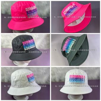 Mũ bucket vành vải dù in chữ DSQUARED2 - nón tai bèo vải dù cực đẹp