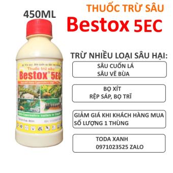 THUỐC TRỪ SÂU, BỌ TRĨ, RỆP SÁP, SÂU CUỐN LÁ, BỌ XÍT. THUỐC TRỪ SÂU BESTOX 5EC CHAI 450ML TRỪ RÊP SÁP, BỌ TRĨ, SÂU CUỐN LÁ...