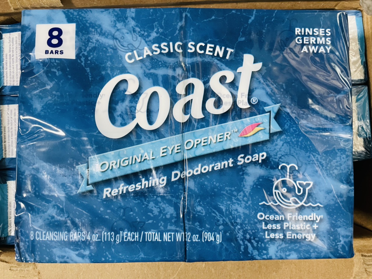 Lốc 8 xà bông cục coast 113g hàng mỹ