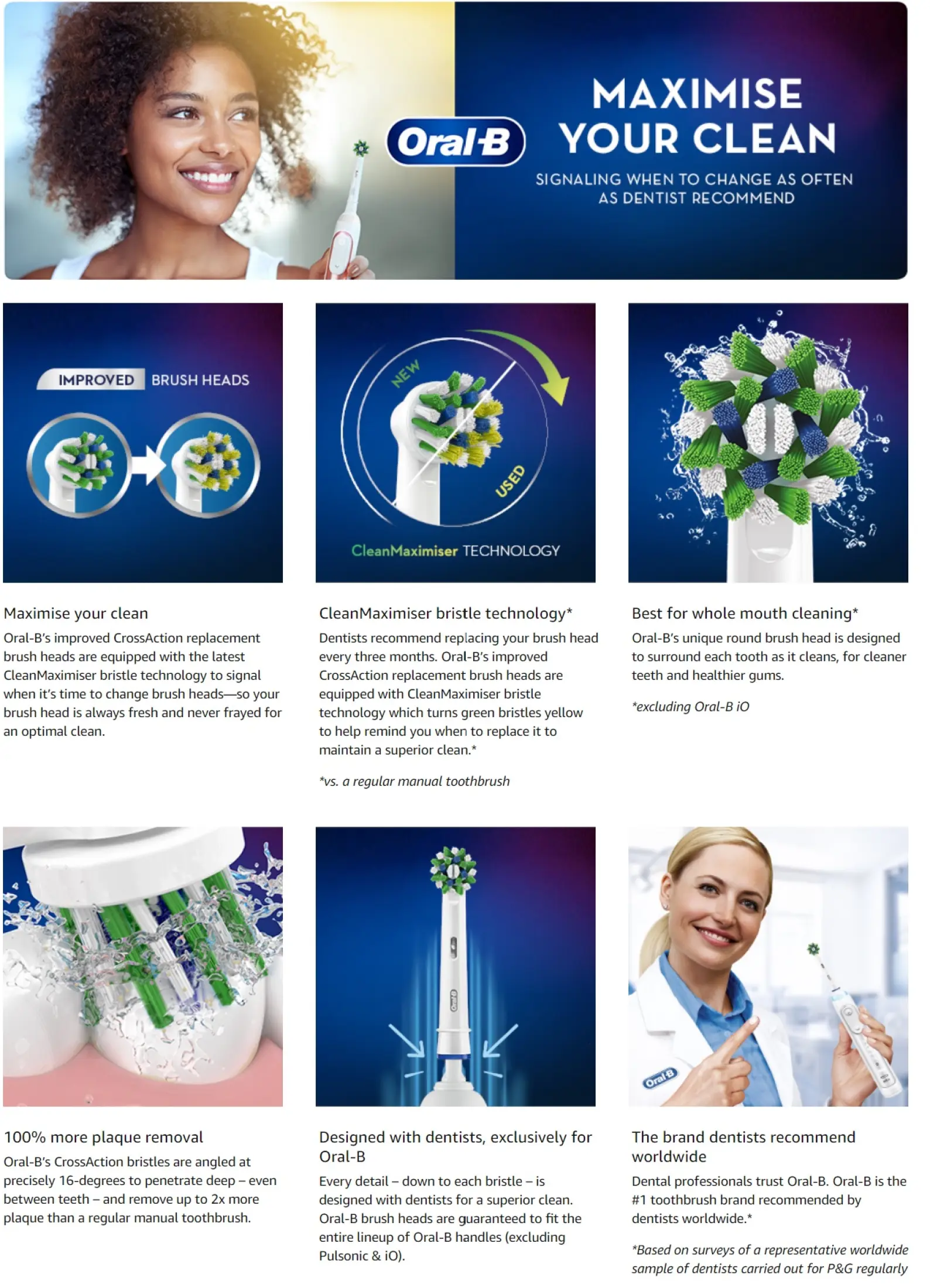 oral b brush heads black