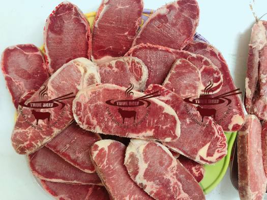 HCM - Thăn Lưng Bò Canada cắt dày 2cm khay 500gr - Dùng Steak, Lúc Lắc- Giao nhanh.