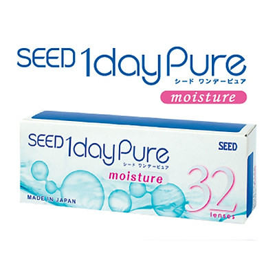 Kính áp tròng SEED 1 ngày không màu, lens SEED 1dayPure trong suốt (không độ và có độ cận) (1 chiếc)