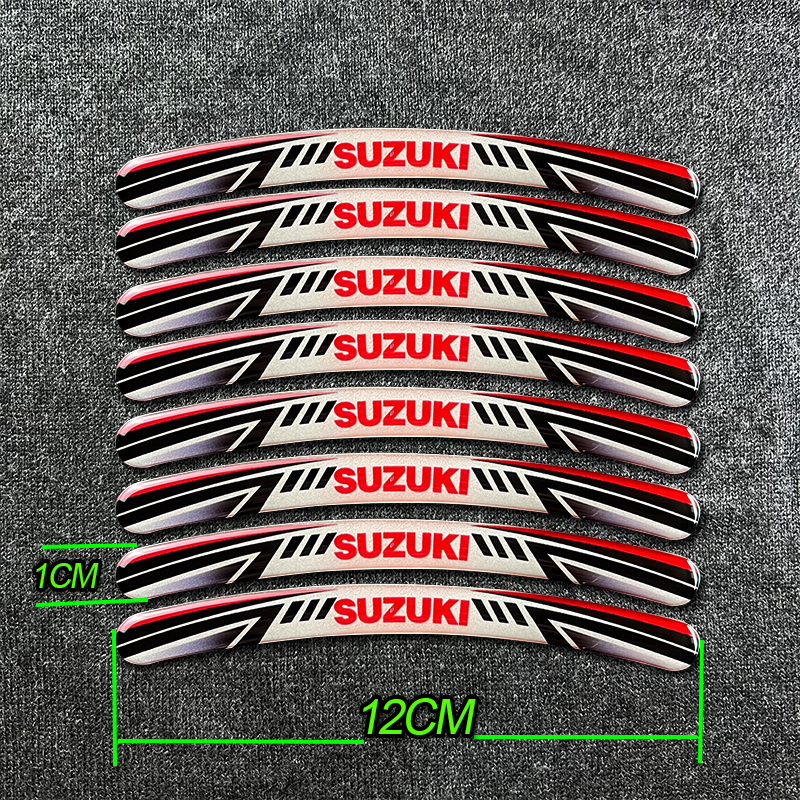 Xe Máy bánh xe Miếng Dán Phản chiếu đề can cho 1 bộ Suzuki
