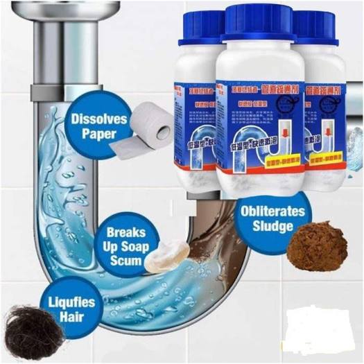 Bột thông tắc nghẽn cống nắp xanh, Bột Thông Bồn Cầu Thông Cống Tránh Tắc Nghẽn Vệ Sinh Đường Ống Nước