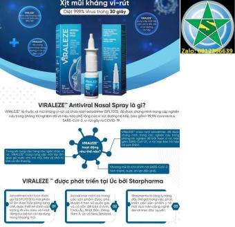 Bình xịt mũi Viraleze có tác dụng phòng chống COVID-19