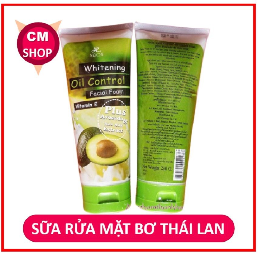 Sữa rửa mặt thái lan quả bơ 210 ml