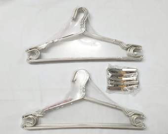 Combo 20 móc nhôm phơi quần áo loại dày cao cấp và 10 kẹp inox 201.