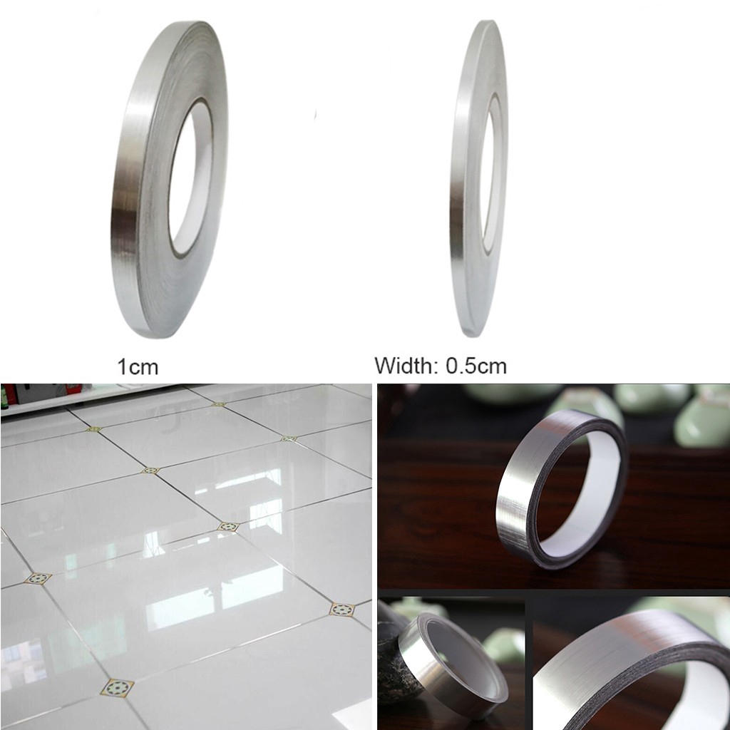 Cuộn Chỉ Dán Viền Gạch Tường Dài 50m,Trang Trí Vách Tường, Nội Thất Gạch Ốp Lát Không Thấm Nước, Bụi Bẩn- Băng Dính Viền Gạch Men / Gạch Hoa Dài 50m Trang Trí Nhà Cửa