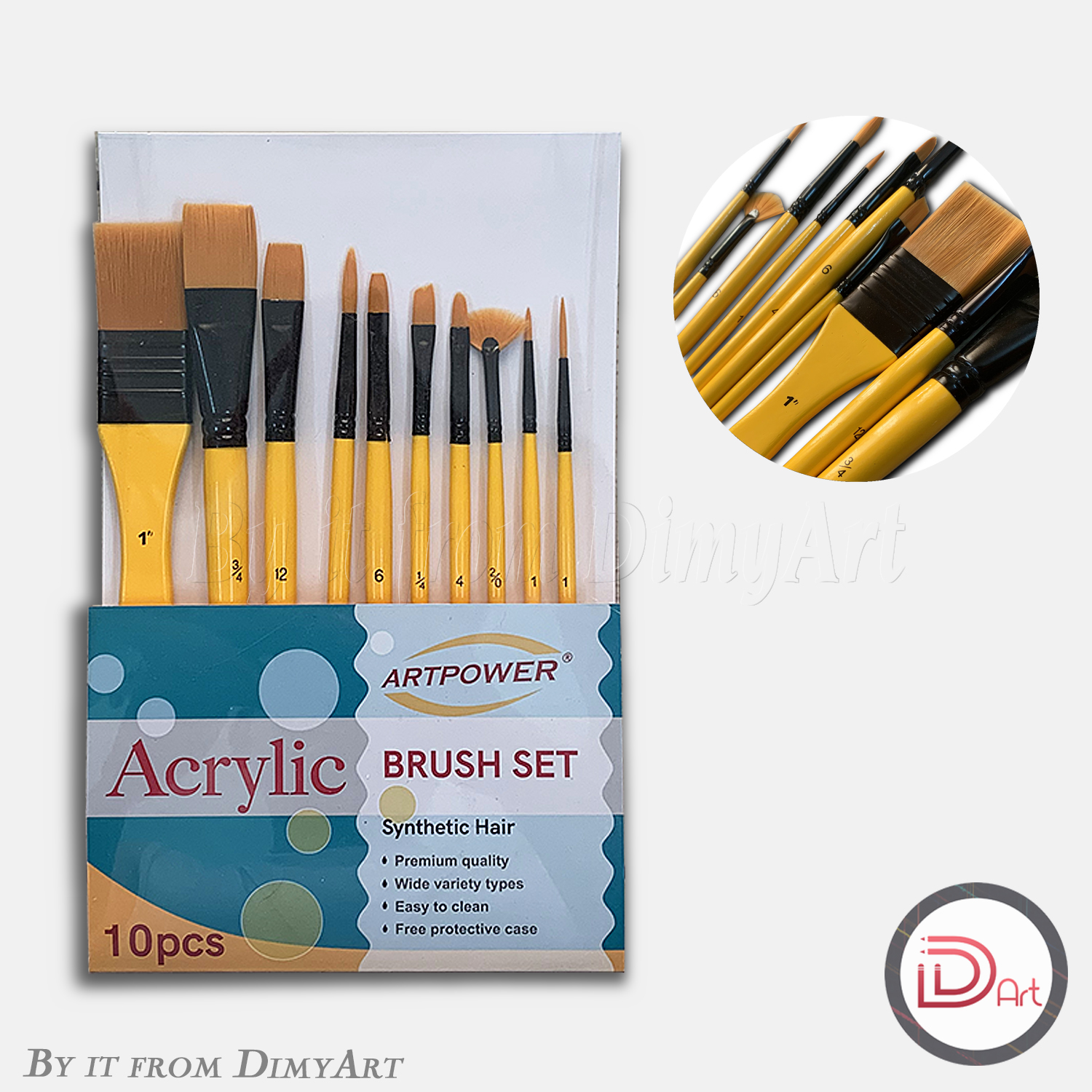 Bộ cọ vẽ Acrylic Art Power nhiều đầu cọ