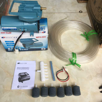 combo MÁY SỤC SỦI THỔI KHÍ OXY - RESUN MPQ - 903 - SỬ DỤNG BÌNH ẮC QUY NGUỒN ĐIỆN 12V + 6 quả sủi + 12m dây CHO HỒ BỂ CẢ CẢNH - TÔM - CÁ | máy tạo khí oxi bể cá 12v-35w | máy sục oxi bể cá 35w | máy thổi sủi khí oxy bể cá