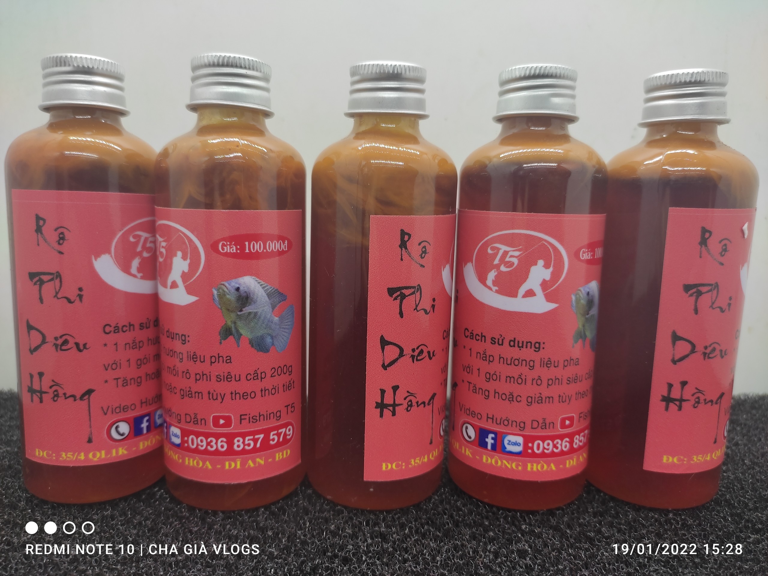Tinh mùi T5 Hương dụ cá chép HOẶC Tinh mùi T5 rô phi diêu hồng CÂU ĐÀI,CÂU TAY KÍCH THÍCH CÁ HAM ĂN