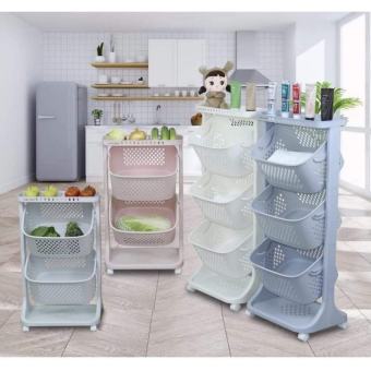 Kệ nhựa 3 tầng 4 tầng đa năng có bánh xe Việt Nhật