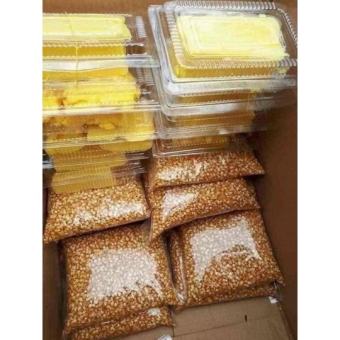 Sét làm bắp rang bơ thơm ngon tự làm tại nhà gồm 1kg ngô, 300g bơ