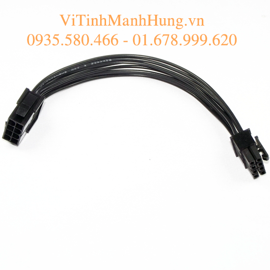 Dây nguồn nối dài 8 pin cpu, dây điện chuẩn 18awg, dài 30cm.