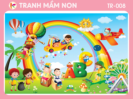 Decal tranh trang trí lớp học 008