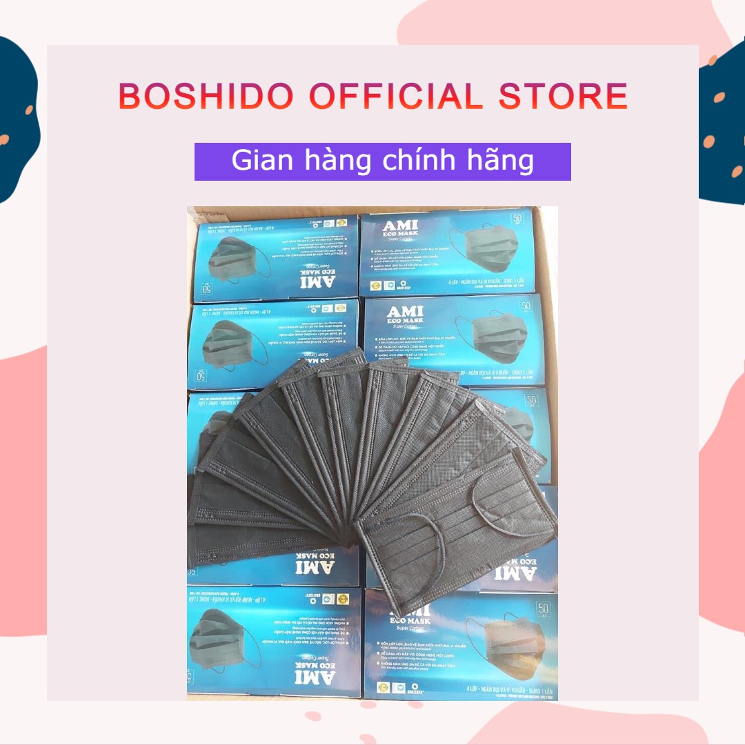 1 hộp khẩu trang y tế 4 lớp Ami