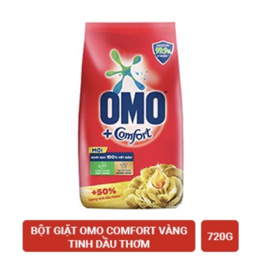 Bột giặt Omo Comfort 2.6kg tinh dầu thơm nồng nàn