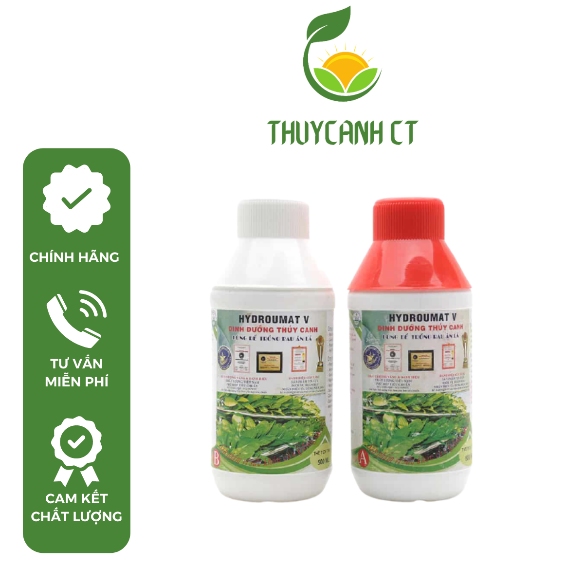 Dung dịch thủy canh Hydro Umat V hoặc Hydro Umat F (1 cặp)