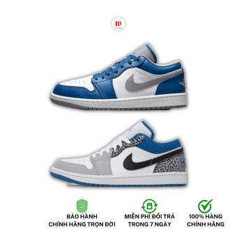 Chính Hãng Giày Nam Nike Air Jordan 1 Low True Blue